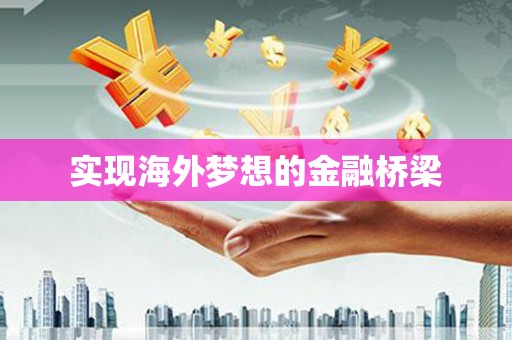 崖州实现海外梦想的金融桥梁