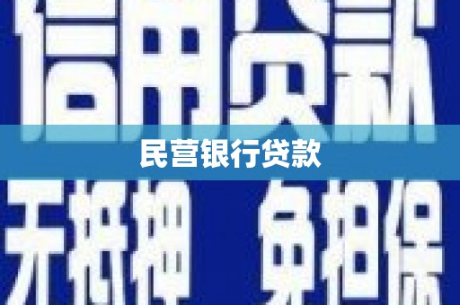 崖州民营银行贷款