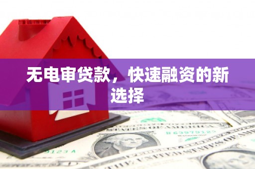 崖州无电审贷款，快速融资的新选择