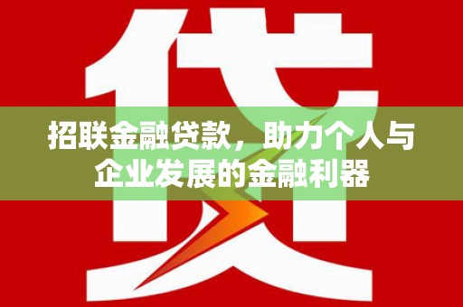 崖州招联金融贷款，助力个人与企业发展的金融利器
