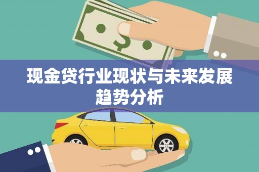 崖州现金贷行业现状与未来发展趋势分析