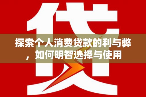 崖州探索个人消费贷款的利与弊，如何明智选择与使用