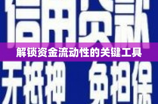 崖州解锁资金流动性的关键工具