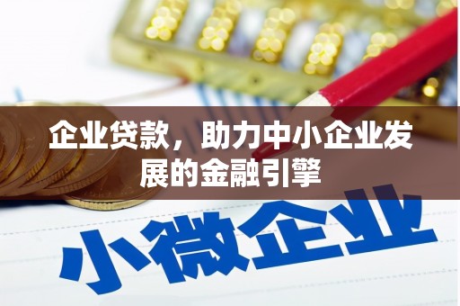 崖州企业贷款，助力中小企业发展的金融引擎