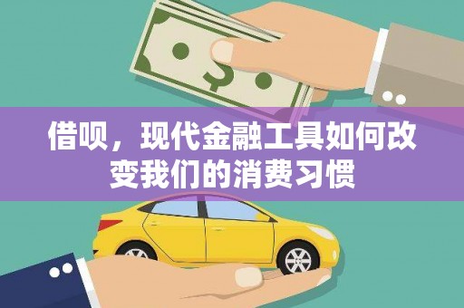 崖州借呗，现代金融工具如何改变我们的消费习惯