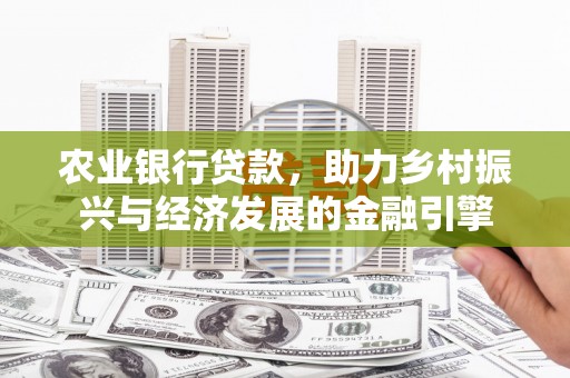 崖州农业银行贷款，助力乡村振兴与经济发展的金融引擎