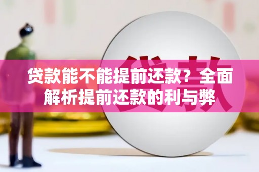 崖州贷款能不能提前还款？全面解析提前还款的利与弊