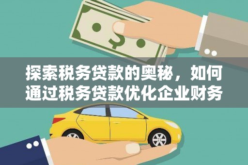 崖州探索税务贷款的奥秘，如何通过税务贷款优化企业财务