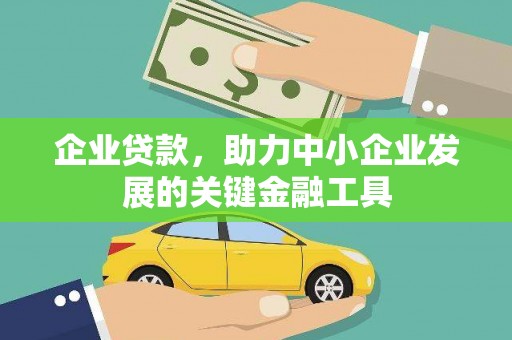 崖州企业贷款，助力中小企业发展的关键金融工具