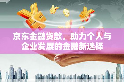崖州京东金融贷款，助力个人与企业发展的金融新选择