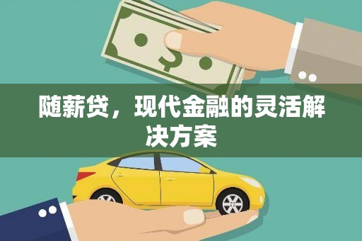 崖州随薪贷，现代金融的灵活解决方案