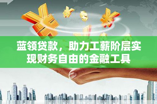 崖州蓝领贷款，助力工薪阶层实现财务自由的金融工具