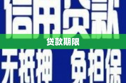 崖州贷款期限