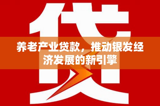 崖州养老产业贷款，推动银发经济发展的新引擎