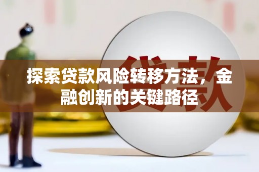 崖州探索贷款风险转移方法，金融创新的关键路径