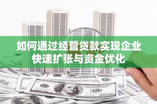 崖州如何通过经营贷款实现企业快速扩张与资金优化