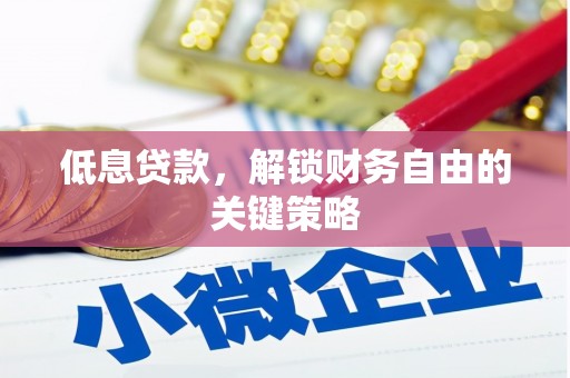 崖州低息贷款，解锁财务自由的关键策略