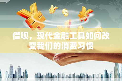 崖州借呗，现代金融工具如何改变我们的消费习惯