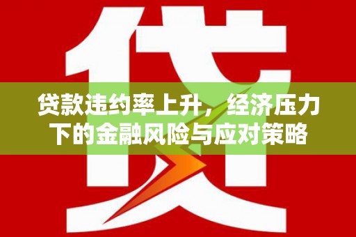 崖州贷款违约率上升，经济压力下的金融风险与应对策略