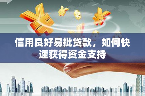 崖州信用良好易批贷款，如何快速获得资金支持