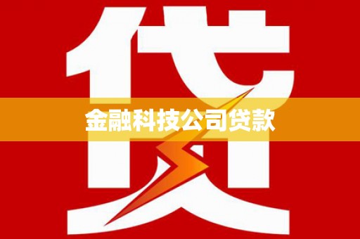 崖州金融科技公司贷款