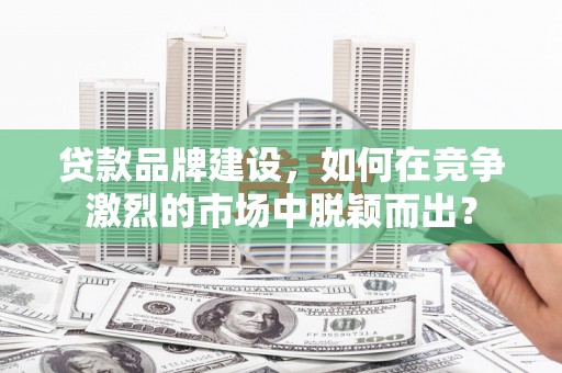 崖州贷款品牌建设，如何在竞争激烈的市场中脱颖而出？