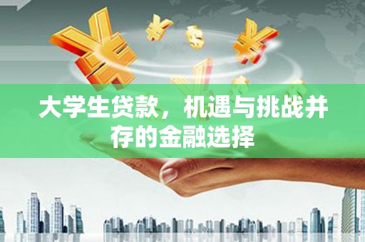崖州大学生贷款，机遇与挑战并存的金融选择