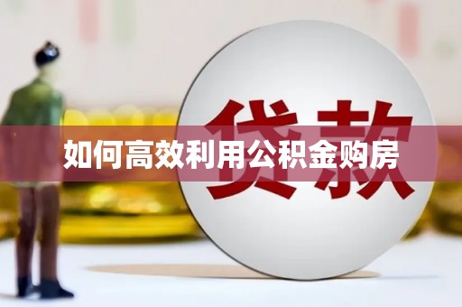 崖州如何高效利用公积金购房