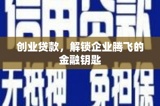 崖州创业贷款，解锁企业腾飞的金融钥匙