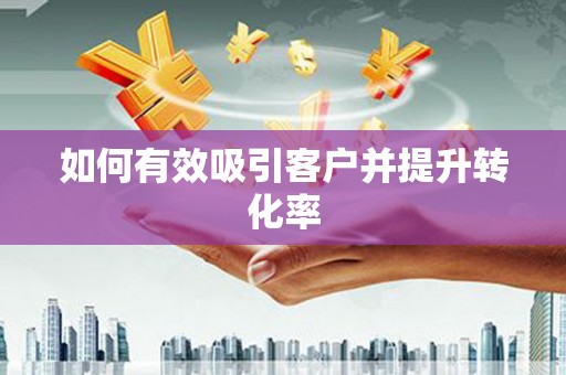 崖州如何有效吸引客户并提升转化率