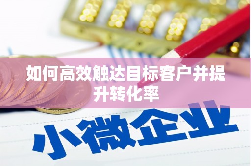 崖州如何高效触达目标客户并提升转化率