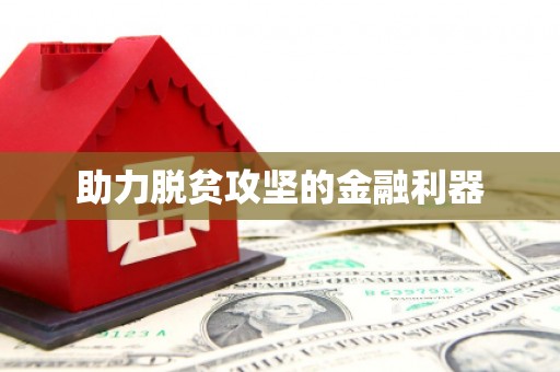 崖州助力脱贫攻坚的金融利器